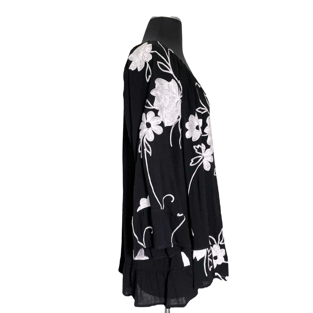 Embroidered Peasant Top - Picture 6 of 9